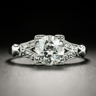 Art Deco 1.10 Carat Diamond Engagement Ring - GIA K VS2 - 2