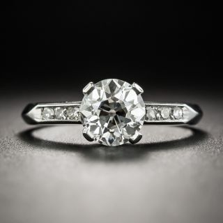 Art Deco 1.10 Carat Diamond Platinum Engagement Ring - GIA I VVS2 - 2
