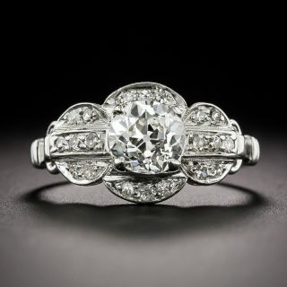 Art Deco 1.11 Carat Diamond Engagement Ring - GIA I VS1 - 2
