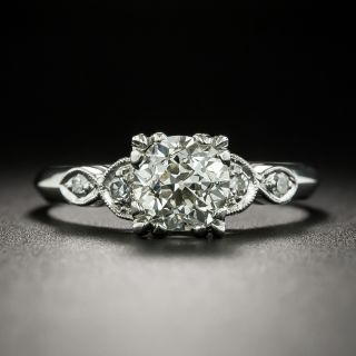 Art Deco 1.11 Carat Diamond Engagement Ring - GIA L SI2 - 3