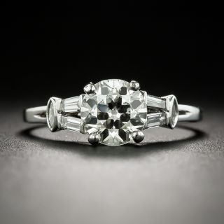 Art Deco 1.13 Carat Diamond Engagement Ring by Hartzberg, GIA  K VS2 - 1