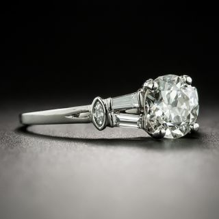 Art Deco 1.13 Carat Diamond Engagement Ring by Hartzberg, GIA  K VS2