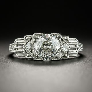 Art Deco 1.13 Carat Diamond Engagement Ring - GIA I VS1 - 1