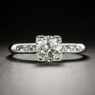Art Deco 1.13 Carat Diamond Platinum Engagement Ring - GIA J VS2 - 1