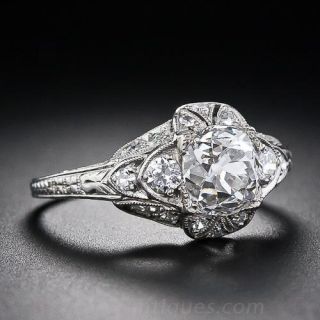 Art Deco 1.15 Carat Diamond Engagement Ring