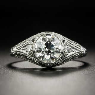 Art Deco 1.15 Carat Diamond Engagement Ring - GIA I VVS2 - 1