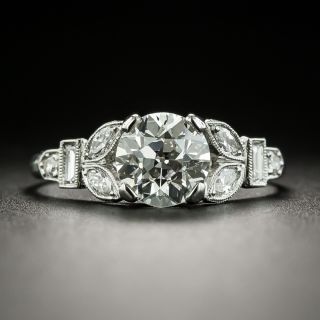 Art Deco 1.16 Carat Diamond Engagement Ring - GIA G SI1 - 2