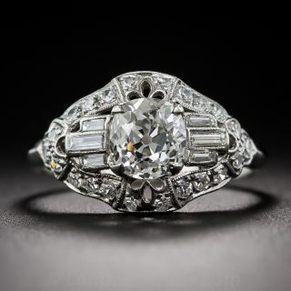 Art Deco 1.16 Carat Diamond Engagement Ring - GIA I VS1 - 1