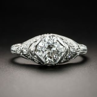 Art Deco 1.17 Carat Diamond Engagement Ring - GIA J VS2 - 2