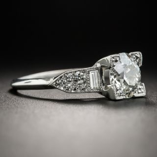 Art Deco 1.17 Carat Diamond Platinum Engagement Ring - GIA K VS1