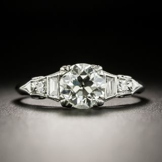 Art Deco 1.18 Carat Diamond Engagement Ring - GIA L VS1 - 2