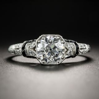 Art Deco 1.18 Carat Diamond Ring - GIA F SI1