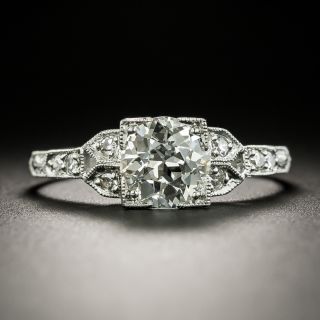 Art Deco 1.19 Carat Diamond Engagement Ring - GIA J VS1 - 2
