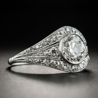 Art Deco 1.19 Carat Diamond Platinum Engagement Ring