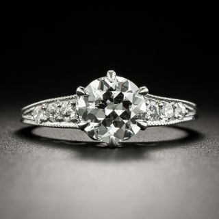Art Deco 1.21 Carat Diamond Engagement Ring - GIA I SI2 - 3