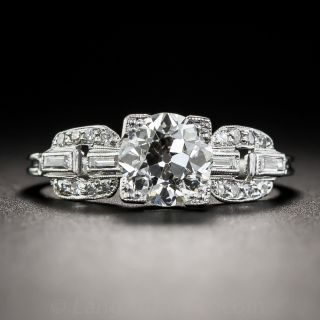 Art Deco 1.21 Carat Diamond Engagement Ring - GIA J SI1 