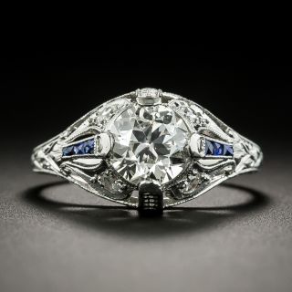 Art Deco 1.21 Carat Diamond Engagement Ring - GIA K VS2 - 1