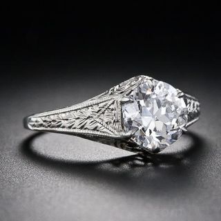 Art Deco 1.21 Carat Diamond Engagement Ring
