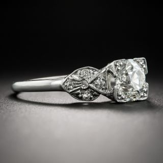 Art Deco 1.24 Carat Diamond Platinum Engagement Ring