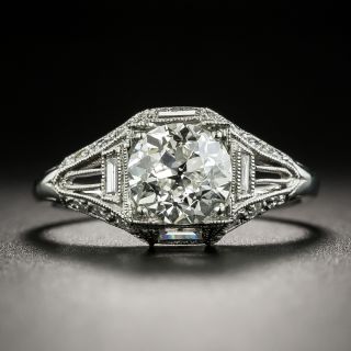 Art Deco 1.25 Carat Diamond Engagement Ring - GIA J VS2 - 2