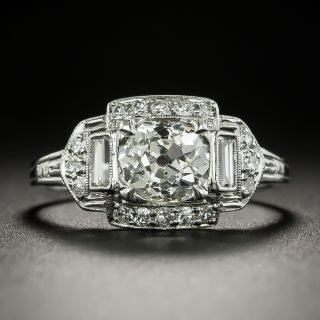 Art Deco 1.27 Carat Diamond Engagement Ring - GIA L SI1 - 3