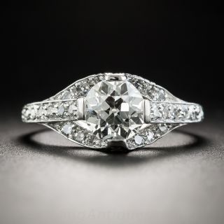Art Deco 1.29 Carat Diamond Engagement Ring 