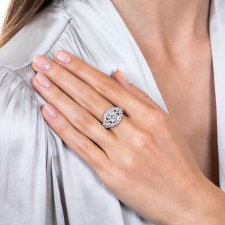 Art Deco 1.30 Carat Diamond Engagement Ring - GIA I SI1