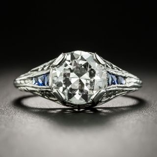 Art Deco 1.31 Carat Diamond Engagement Ring - 2