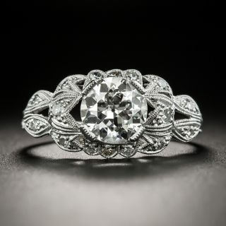 Art Deco 1.32 Carat Diamond Engagement Ring - GIA H SI2 - 2