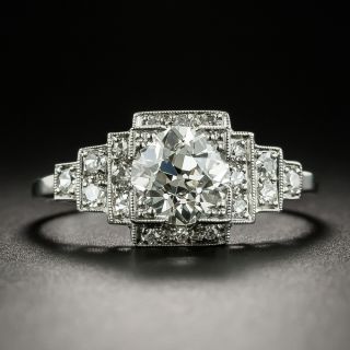 Art Deco 1.38 Carat Diamond Engagement Ring - GIA J VS2 - 2