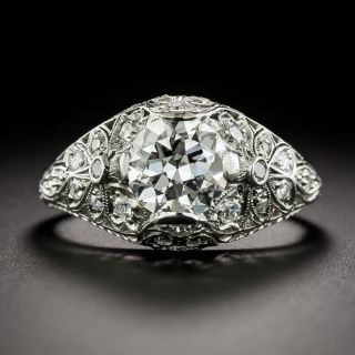 Art Deco 1.38 Carat Diamond Ring by Jones & Woodland Co. - GIA E VVS2 - 3