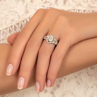 Art Deco 1.40 Carat Diamond Engagement Ring - GIA I SI1