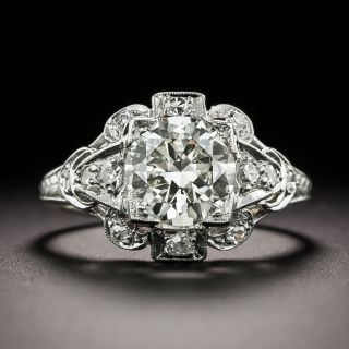 Art Deco 1.40 Carat Diamond Engagement Ring - GIA M SI2 - 2