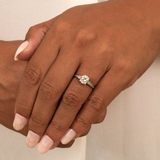 Art Deco 1.42 Carat Diamond Engagement Ring - GIA J VS2
