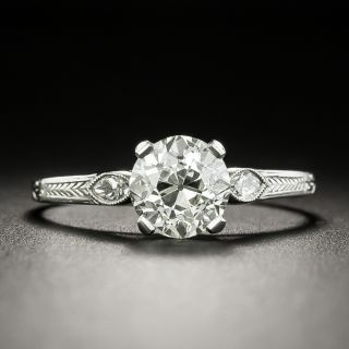 Art Deco 1.42 Carat Diamond Engagement Ring - GIA J VS2 - 2
