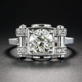 Art Deco 1.45 Carat Diamond Engagement Ring