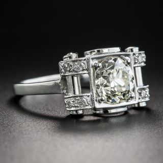 Art Deco 1.45 Carat Diamond Engagement Ring