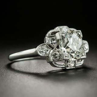Art Deco 1.48 Carat Diamond Engagement Ring - GIA K SI1