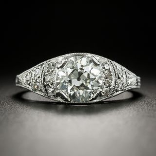 Art Deco 1.50 Carat Diamond Engagement Ring - GIA J VS2 - 2