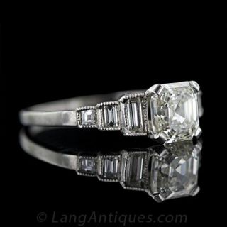 Art Deco 1.50 Carat Diamond Engagement Ring