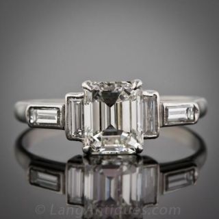 Art Deco Diamond Engagement Ring 
