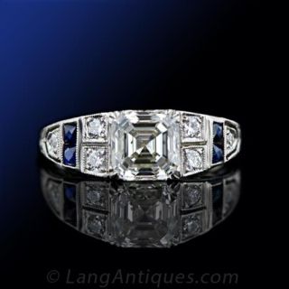 Art Deco Diamond Engagement Ring 
Art Deco Jewelry 