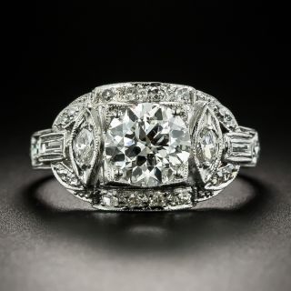 Art Deco 1.54 Carat Diamond Engagement Ring by Schless Bros. - GIA I SI1 - 3