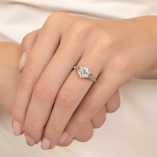 Art Deco 1.54 Carat Diamond Engagement Ring - GIA F SI1