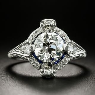 Art Deco 1.55 Carat Diamond Engagement Ring  - GIA J VS2 - 3