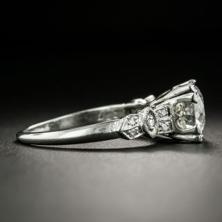 Art Deco 1.55 Carat Diamond Engagement Ring - GIA I VS 1