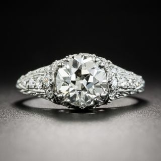Art Deco 1.62 Carat Diamond Platinum Engagement Ring