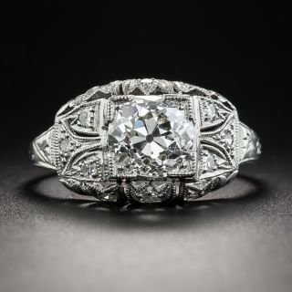 Art Deco 1.64 Carat Diamond Engagement Ring - GIA K SI1 - 1