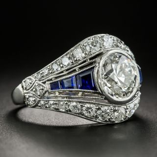 Art Deco 1.78 Carat Diamond Engagement Ring  - GIA I VS2