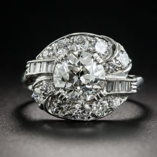 Art Deco 1.84 Carat Diamond Engagement Ring - GIA J VS1 - 1